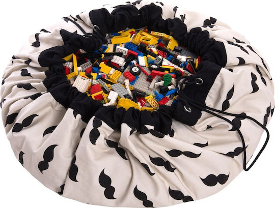 Play&go Saltea de Joacă pentru Copii din Țesătură Moustache Alb 1buc