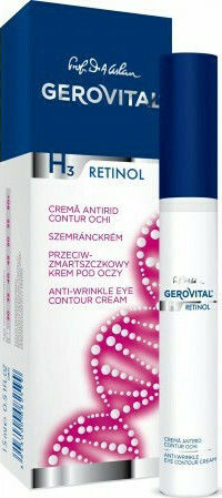 Gerovital H3 Retinol Eye Cream for Moisturizing Anti-Wrinkle and Firming 15ml
