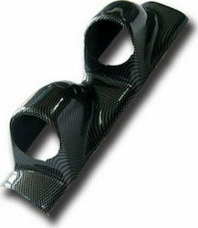 Auto Gs Car Column Double Instrument Mount Κολόνας Carbon Type