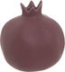 Inart Tabletop Lucky Charm Pomegranate Purple Ceramic 10x10cm 1pcs