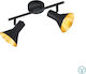Trio Lighting Nina Doppel Spot mit Fassung E14 in Schwarz Farbe