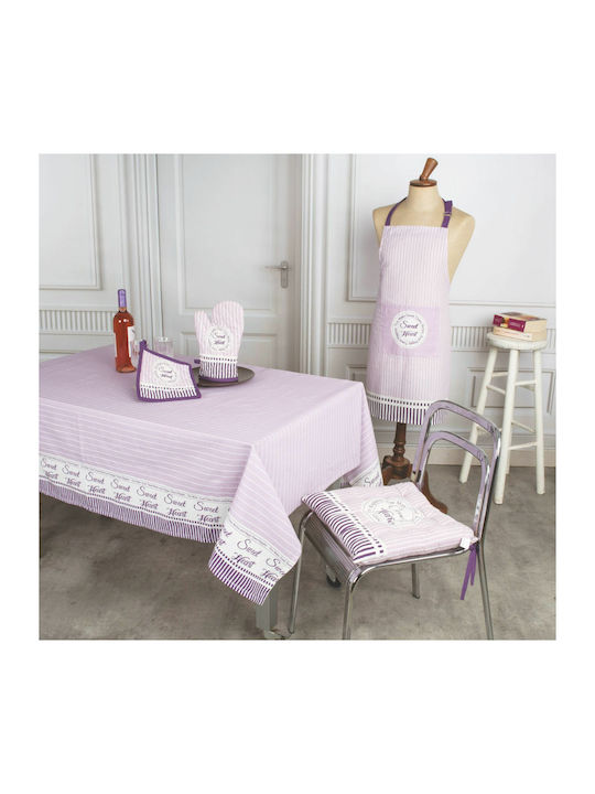 Flamingo 6903 Cotton Tablecloth Lilac 140x180cm