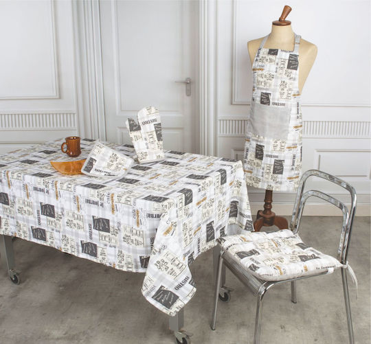 Flamingo Tablecloth Cotton 7543 Gray 140x180cm