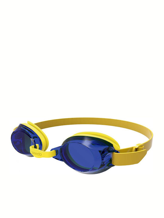 Speedo Jet 809298C103 Γυαλιά Κολύμβησης Παιδικά με Αντιθαμβωτικούς Φακούς Μπλε/Κίτρινα
