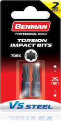 Benman Set 2 Screwdriver Bits Torx