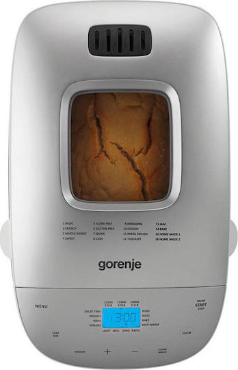 Gorenje BM1600WG Bread Maker 850W with Container Capacity 1600gr and 16 Baking Programs