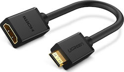 Ugreen Convertor mini HDMI masculin în HDMI feminin (20137)