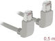DeLock SF/UTP Kat.5e Ethernet Netzwerkkabel 0,5m Grau