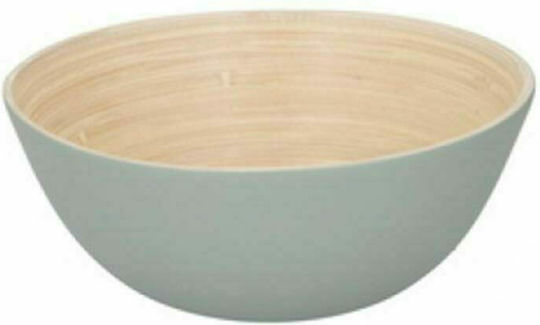 din Bamboo Salatieră Lemn Gri 17x17x7cm 1buc