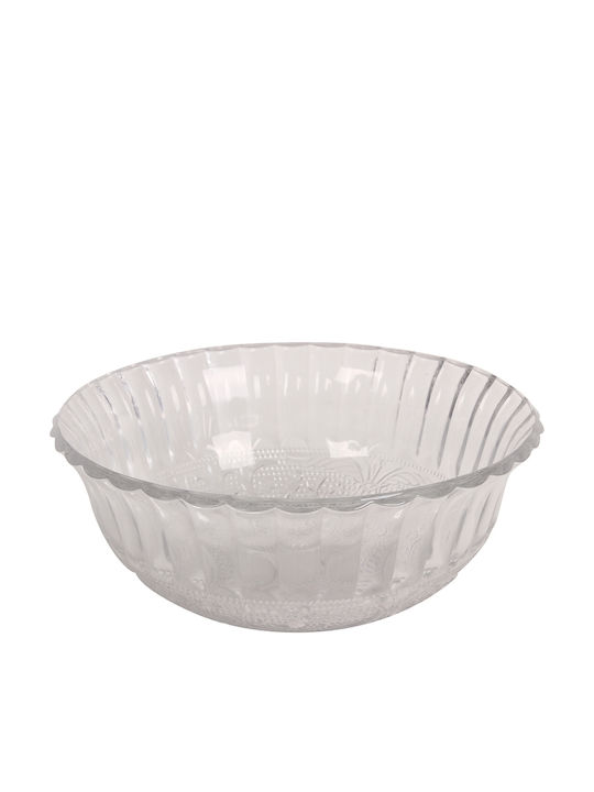 Keskor Glass Salad Bowl Transparent 17.5x17.5x7cm