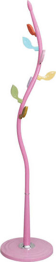Woodwell Metallic Coat Rack Pink Woody 37x37x170cm
