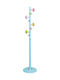 Woodwell Metallic Coat Rack Blue Line 37x37x170cm