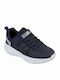 Tharo Kids Sports Shoes Running with Hoop & Loop Closure Navy Blue