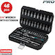 Bormann BΗΤ5100 Set Ratchet 1\4" 46pcs 024675