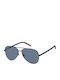 Tommy Hilfiger Men's Sunglasses with Navy Blue Metal Frame and Blue Lens TH0008/S FLL/KU