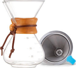 Feggrini 400ml Pour Over Set Glass Transparent