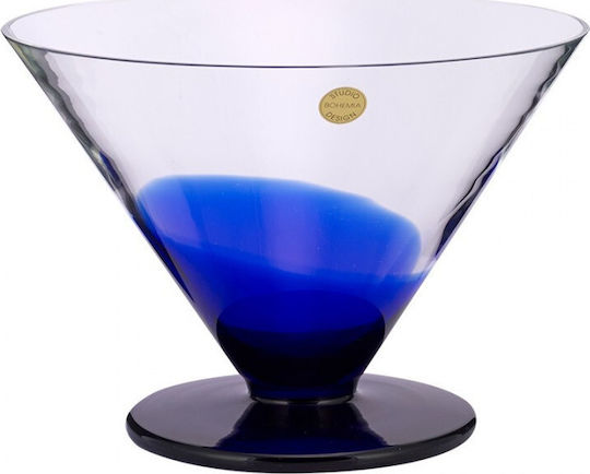 WM Collection Διακοσμητικό Μπωλ Κρυστάλλινο Διάφανο 24cm