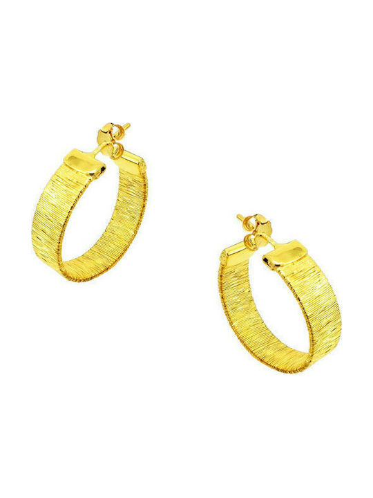 Silver plated gold plated hoops earrings 925