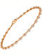 14K Rose gold bracelet with cubic zirconia