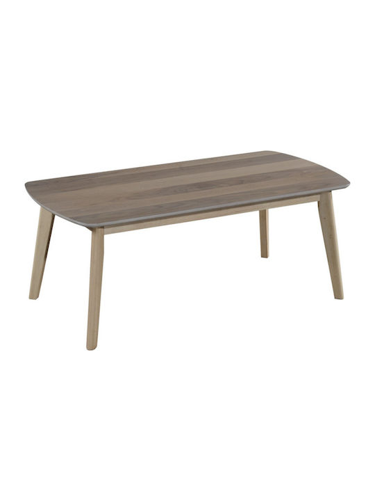 Christine Oval Wooden Coffee Table Walnut L45xW45xH45cm