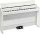 Korg Electric Upright Piano G1 Air Set with 88 Weighted Keys Built-in Speakers and Connection with Headphones and Computer White