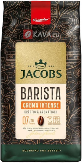 Jacobs Καφές Espresso Arabica Crema Crema Intense σε Κόκκους 1kg