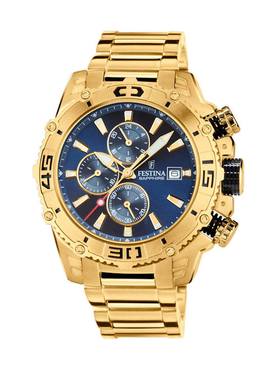 Festina Ανδρικό Ρολόι 48mm Χρονογράφος Μπαταρία...