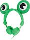 Setty Froggy Ενσύρματα Παιδικά On Ear Ακουστικά Πράσινα