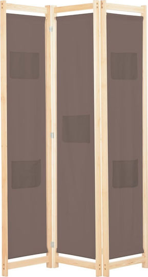 vidaXL Dekorativer Paravent Hölzernes mit 3 Blättern 120x170cm