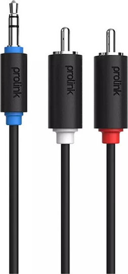 Prolink Audio Cable 3.5mm Male - RCA Male Black 5m PB1030500