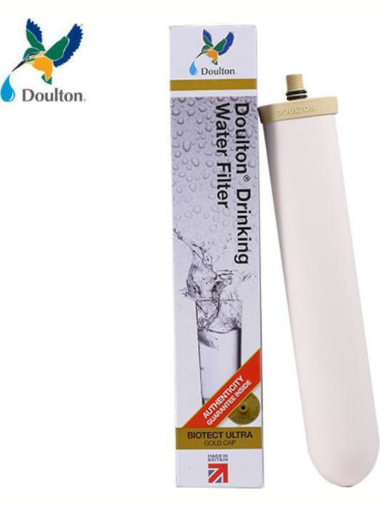 Doulton Ανταλλακτικό Φίλτρο Νερού Άνω Πάγκου από Ενεργό Άνθρακα 10" M12 BioTect Ultra 0.2 μm
