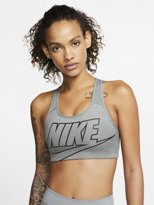 Swoosh Bra Women's Sports Bra without Padding Gray