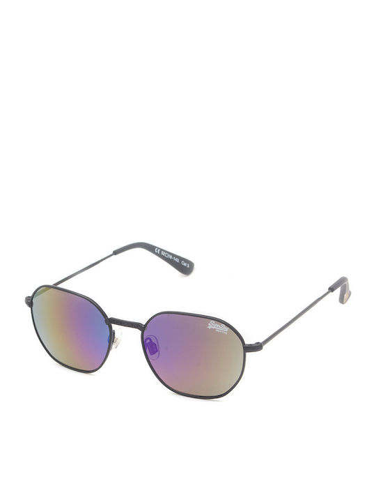 Superdry Super7 Sunglasses Μαύρα with Metal Frame & Multicolour Lens Superdry Super7 Sunglasses Μαύρα with Metal Frame & Multicolour Lens