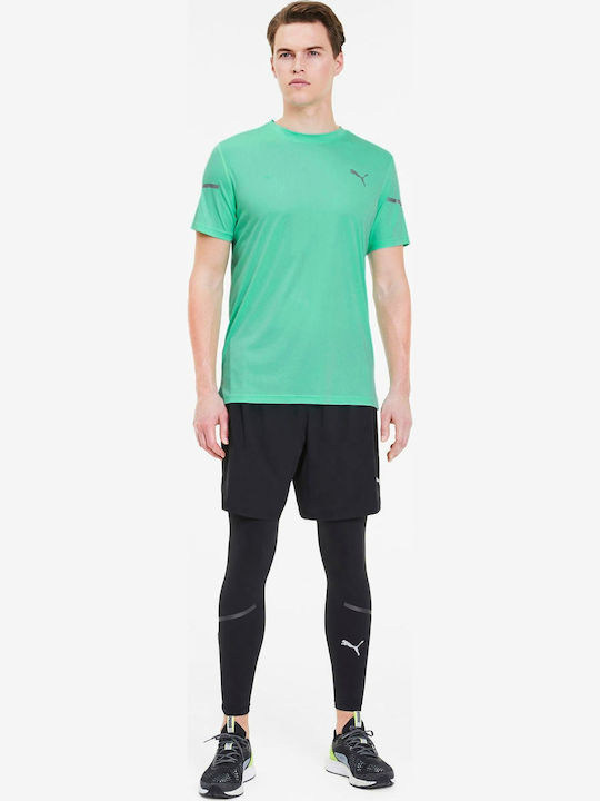 Puma Runner ID Thermo R Herren Sport T-Shirt Kurzarm Türkis