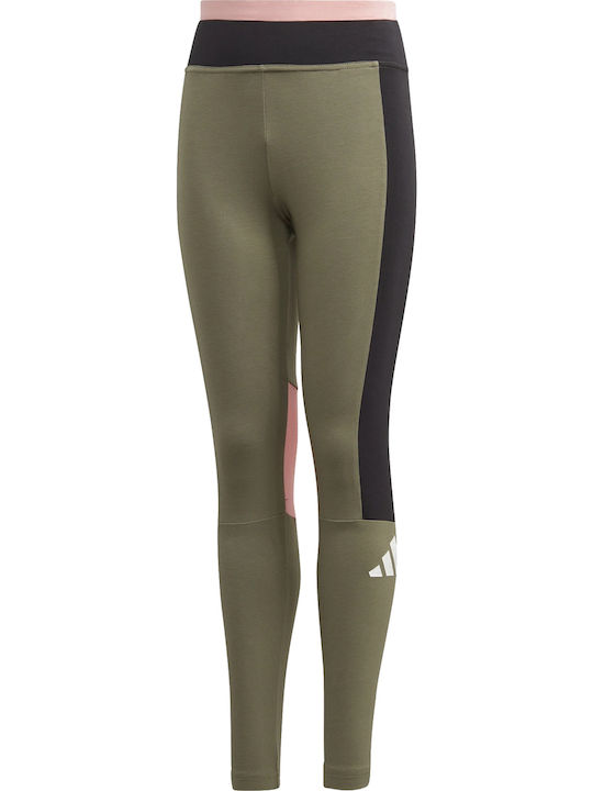 Kinder Leggings Sport Lang Khaki
