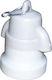 Eurolamp Power Socket with Socket E27 in White color Set 1pcs 147-23034