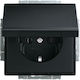 Abb Future Single Walled Power Socket with Lid ...