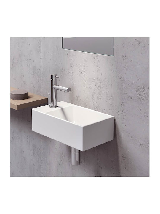 GSI Kube-X Countertop Sink Porcelain 40x23x12cm White