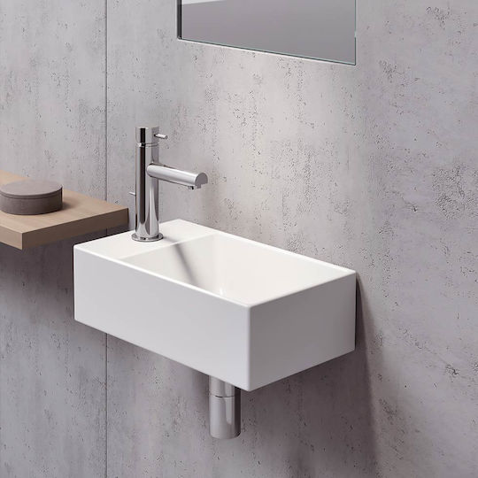 GSI Kube-X Countertop Sink Porcelain 40x23x12cm White