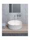 GSI Kube-X Deasupra Blatului Chiuvetă Porțelan 45x45x11cm Alb