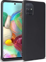 Silicone Back Cover Black (Galaxy A71)