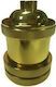 Eurolamp Socket E27 Gold 147-23069