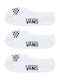 Vans Women's Solid Color Socks White 3Pack