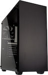 Kolink Stronghold Midi Tower Κουτί Υπολογιστή με Πλαϊνό Παράθυρο Μαύρο