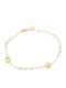 14K Gold Bracelet with Pearls.