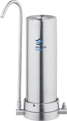 Proteas Filter PFC-SS Συσκευή Φίλτρου Νερού Άνω Πάγκου Μονή EW-012-0300