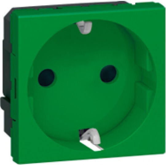 Legrand Suko Antimicrobial Mosaic Single Walled Power Socket Green