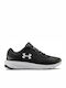 Grade School UA Charged Pursuit 2 Kids Sports Shoes Running with Laces Black