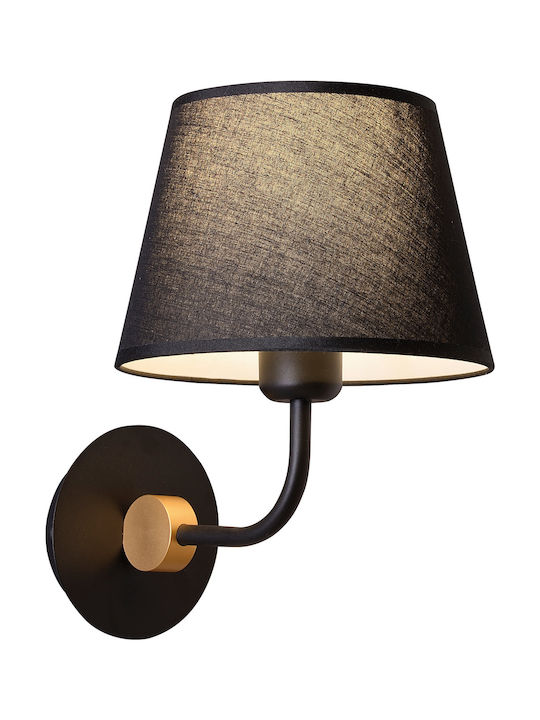 Viokef Classic Lamp Wall with Socket E27 Black 20x20cm