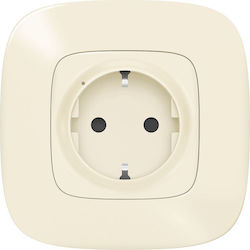 Legrand Valena Allure Single Power Safety Socket Automatic Terminals Beige